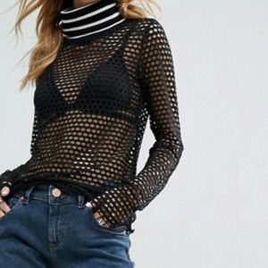 ˗ˏˋ  ASOS ˎˊ˗ oversized mesh top